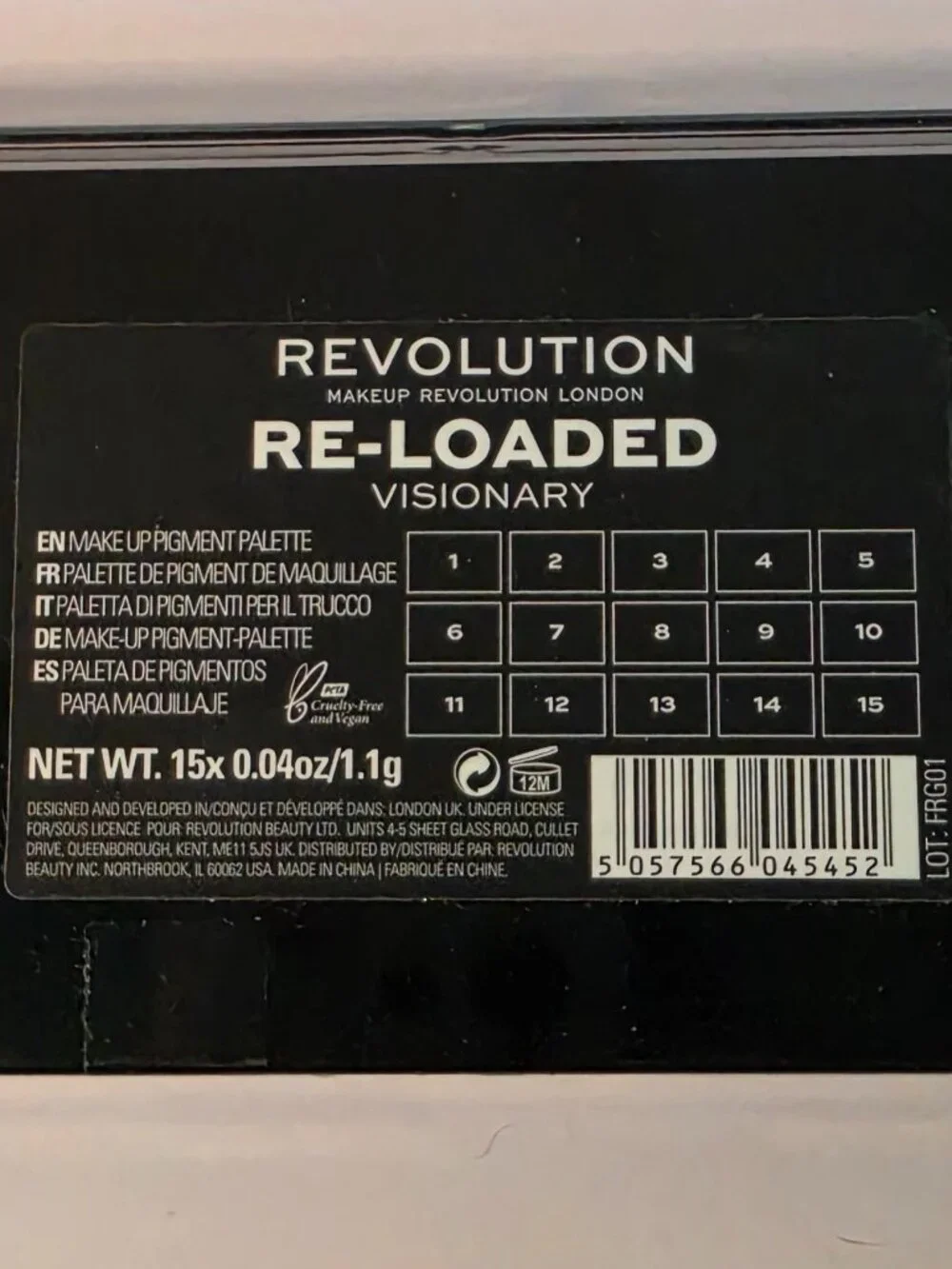 Revolution Reloaded Visionary Eyeshadow Palette